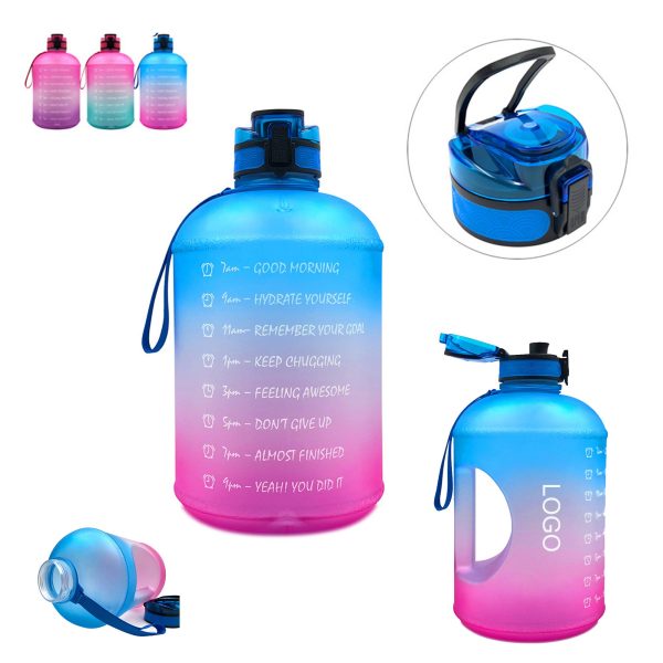 1 Gallon Water Bottle with Time Marker