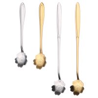 6.9" Sakura Flower Shape Stainless Steel Coffee Spoon - Image 2