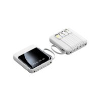 Mini Pocket Power Bank 20,000 mAh With Detachable Cable - Image 2