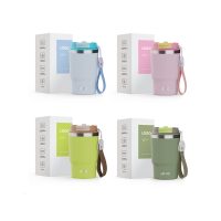 16 Oz. Stainless Steel Insulated Coffee Tumbler w/Carrying Strap - Image 2