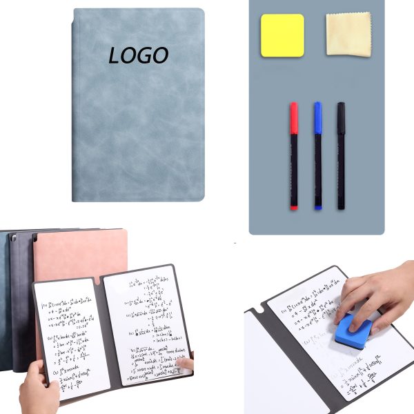 Erasable Writing Notebook Board With Pen