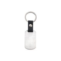 Keychain Key Ring w/PU Leather Strap - Image 2