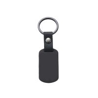 Keychain Key Ring w/PU Leather Strap - Image 3