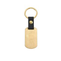 Keychain Key Ring w/PU Leather Strap - Image 4