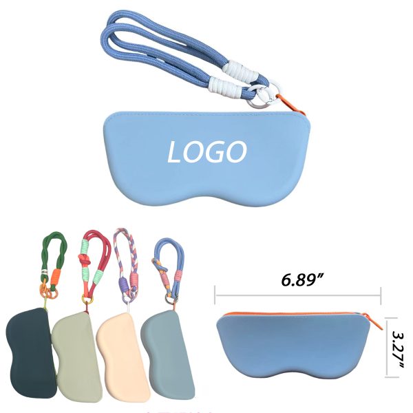 Silicone Eyeglasses Pouch w/Lanyard