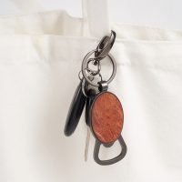 Wooden Bottle Opener w/Keychain - Image 2