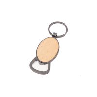 Wooden Bottle Opener w/Keychain - Image 3