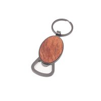 Wooden Bottle Opener w/Keychain - Image 4