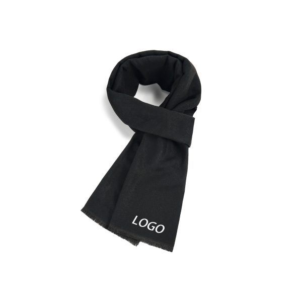 Solid Color Knitted Woven Scarf W/ Tassel