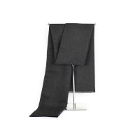 Solid Color Knitted Woven Scarf W/ Tassel - Image 2