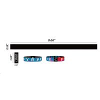 3/5" Sublimated Elastic Event Wristband W/ Customizable Woven Label - Image 4