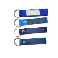 Embossed Woven Luggage Keychain Tag - Image 2