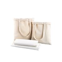 12 oz Cotton Portable Shopping Canvas Tote Bag - Image 2