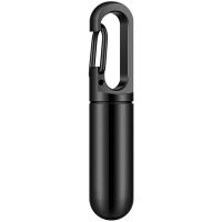 Stainless Steel Mini Pill Box with Keychain - Image 3