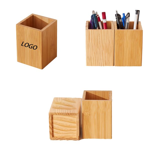 Office Wooden Pen Holder