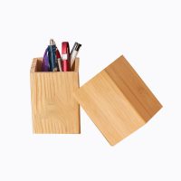 Office Wooden Pen Holder - Image 4