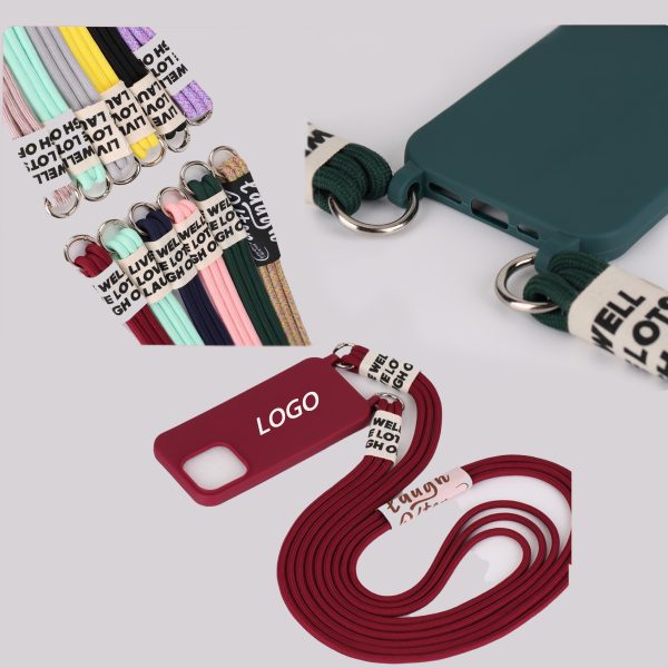 Customisable frosted lanyard phone case