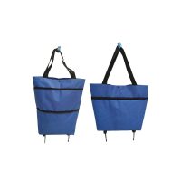 Foldable Expandable Shopping Bag w/Wheels - Image 2