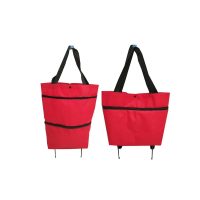 Foldable Expandable Shopping Bag w/Wheels - Image 3