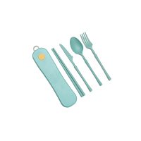 Straw Rotatable Box Cutlery Set - Image 5