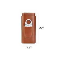 PU Cigar Case w/Cutter - Image 2