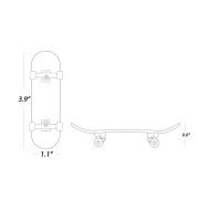 Maple Finger Skateboard w/Wearings - Image 2
