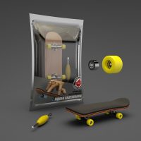 Maple Finger Skateboard w/Wearings - Image 8