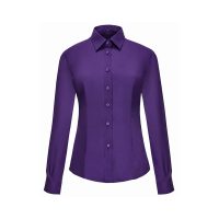 Twill Women's Long Sleeve Dress Shirt - Image 2
