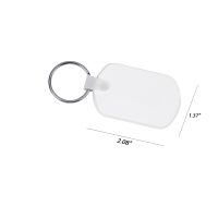 Rectangular Soft Promo Keychain - Image 2