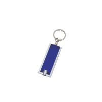 Slim Rectangular LED Flashlight with Rotating Keychain - Image 3