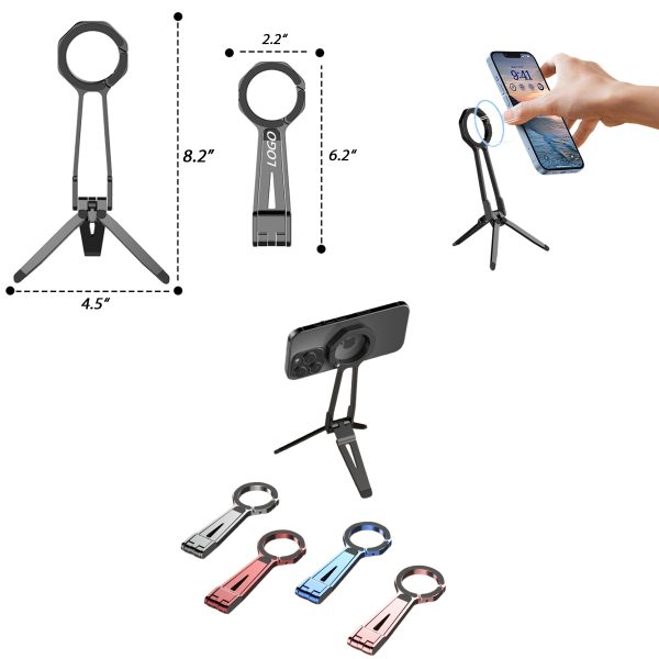 Magnetic Spring Clamp 360° Rotating Portable Triangle Stand