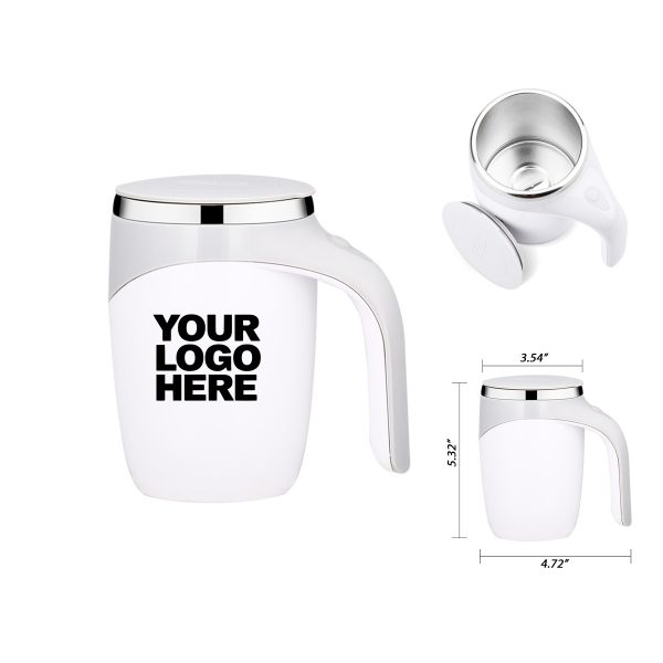 Stainless Steel Magnetic Automatic Stirring Coffee Mug