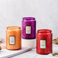 8 oz. Embossed Cup Natural Soy Candle - Image 4